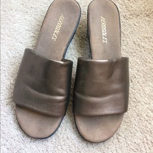 Aerosoles slide sandals.